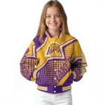 customized los angeles lakers star burst purple varsity jacket best selling.webp