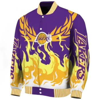 customized los angeles lakers winged blaze purple white varsity jacket best selling.webp