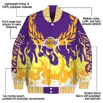 customized los angeles lakers winged blaze purple white varsity jacket best selling.webp