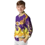 customized los angeles lakers winged blaze purple white varsity jacket best selling.webp