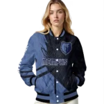 customized memphis grizzlies hexagon mesh blue black varsity jacket best selling.webp