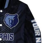 customized memphis grizzlies hexagon mesh blue black varsity jacket best selling.webp