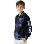 customized memphis grizzlies hexagon mesh blue black varsity jacket best selling.webp