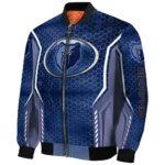 customized memphis grizzlies power plate blue bomber jacket best selling
