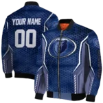 customized memphis grizzlies power plate blue bomber jacket best selling