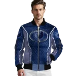 customized memphis grizzlies power plate blue bomber jacket best selling