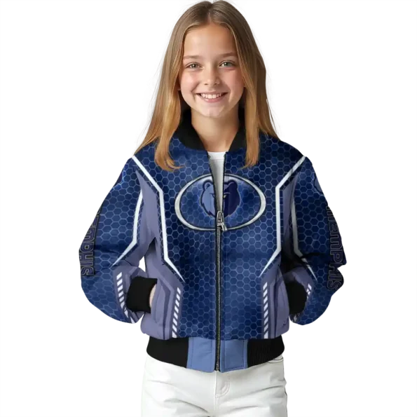 customized memphis grizzlies power plate blue bomber jacket top rated