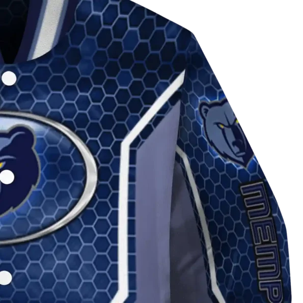 customized memphis grizzlies power plate blue varsity jacket premium grade.webp