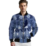 customized memphis grizzlies pyramid shapes blue bomber jacket best selling