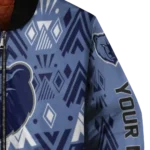 customized memphis grizzlies pyramid shapes blue bomber jacket best selling