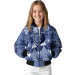 customized memphis grizzlies pyramid shapes blue bomber jacket best selling