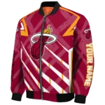 customized miami heat chevron angles red bomber jacket best selling