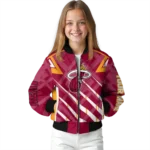 customized miami heat chevron angles red bomber jacket best selling