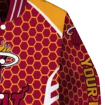 customized miami heat hexagon grid red varsity jacket best selling.webp