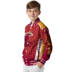 customized miami heat hexagon grid red varsity jacket best selling.webp