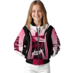 customized miami heat mesh effect red black bomber jacket best selling