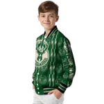customized milwaukee bucks bolt stripe green varsity jacket best selling.webp