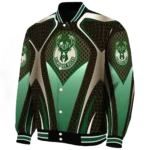 customized milwaukee bucks mesh chest black varsity jacket best selling.webp