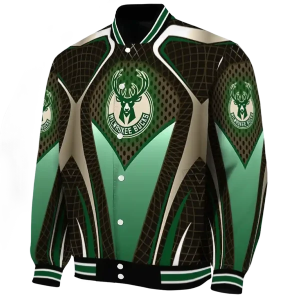 customized milwaukee bucks mesh chest black varsity jacket best selling.webp
