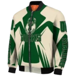customized milwaukee bucks spider mark green bomber jacket best selling