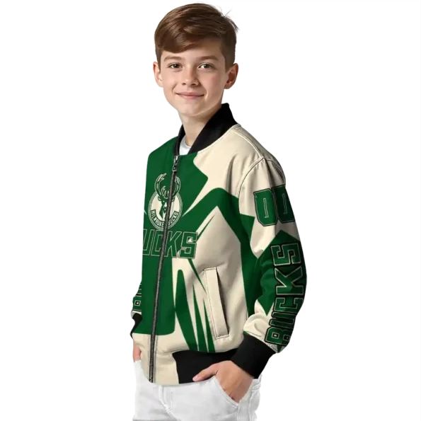 customized milwaukee bucks spider mark green bomber jacket trendy