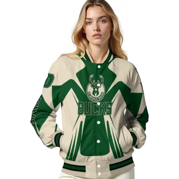 customized milwaukee bucks spider mark green varsity jacket latest model.webp