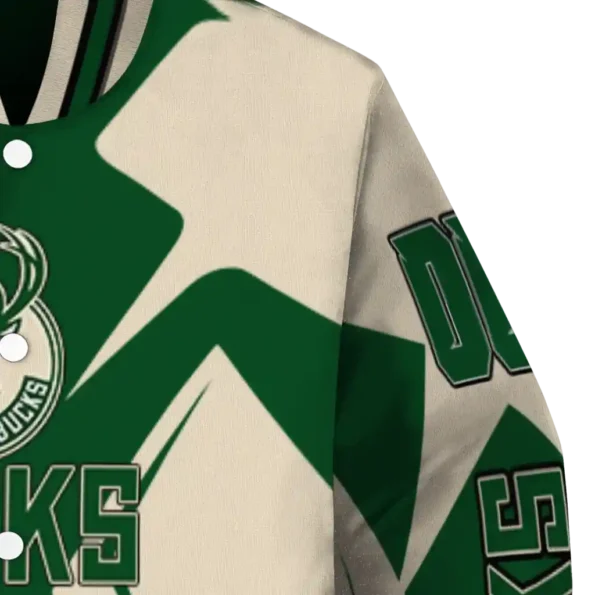customized milwaukee bucks spider mark green varsity jacket premium grade.webp