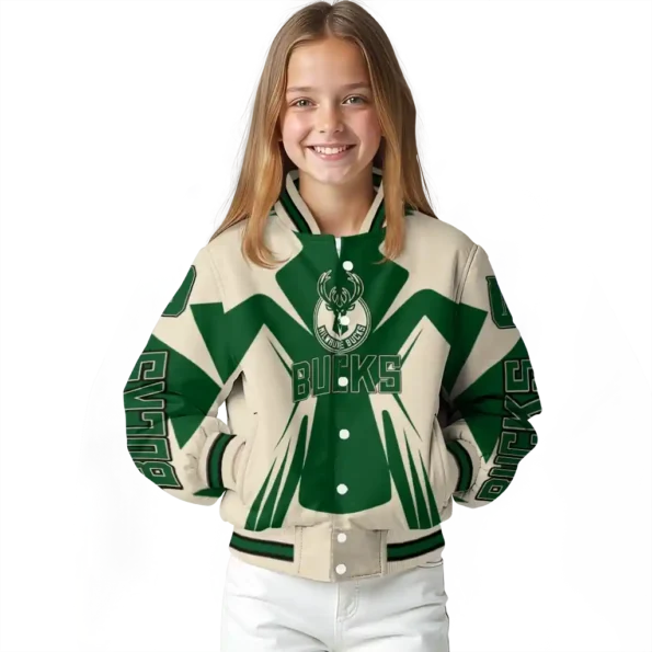 customized milwaukee bucks spider mark green varsity jacket top rated.webp