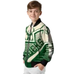 customized milwaukee bucks star burst green bomber jacket best selling