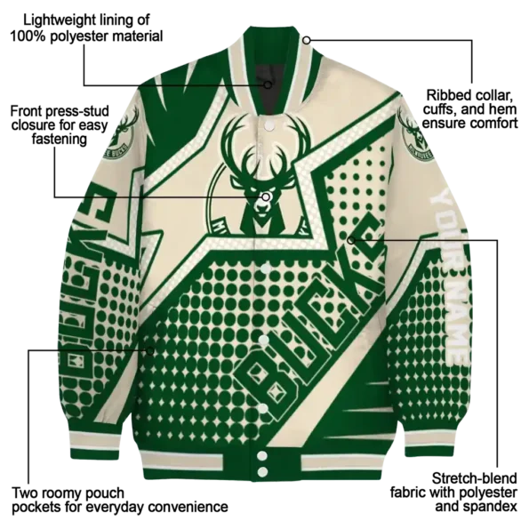 customized milwaukee bucks star burst green varsity jacket new arrival.webp