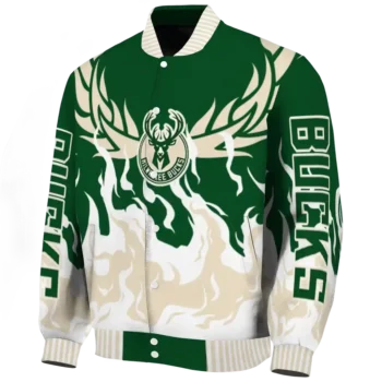 customized milwaukee bucks winged blaze green white varsity jacket best selling.webp