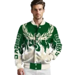 customized milwaukee bucks winged blaze green white varsity jacket best selling.webp