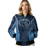 customized minnesota timberwolves power plate midnight blue bomber jacket best selling