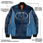 customized minnesota timberwolves power plate midnight blue bomber jacket best selling