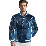 customized minnesota timberwolves power plate midnight blue varsity jacket best selling.webp