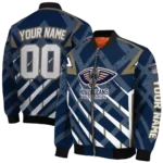 customized new orleans pelicans chevron angles navy bomber jacket best selling