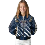 customized new orleans pelicans chevron angles navy bomber jacket best selling