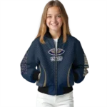 customized new orleans pelicans chevron arrow navy bomber jacket best selling