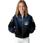 customized new orleans pelicans flame border navy black bomber jacket best selling