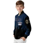 customized new orleans pelicans flame border navy black bomber jacket best selling