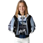 customized new orleans pelicans mesh effect navy black bomber jacket best selling