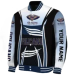 customized new orleans pelicans mesh effect navy black varsity jacket best selling.webp