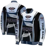 customized new orleans pelicans mesh effect navy black varsity jacket best selling.webp