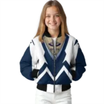 customized new orleans pelicans v stripes navy white bomber jacket best selling