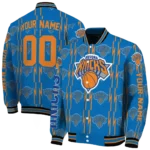 customized new york knicks bolt stripe blue varsity jacket best selling.webp