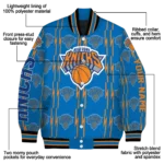 customized new york knicks bolt stripe blue varsity jacket best selling.webp