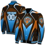customized new york knicks mesh chest black varsity jacket best selling.webp