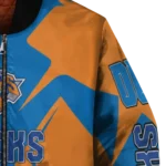customized new york knicks spider mark blue bomber jacket best selling