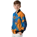 customized new york knicks spider mark blue bomber jacket best selling