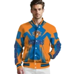 customized new york knicks spider mark blue varsity jacket best selling.webp